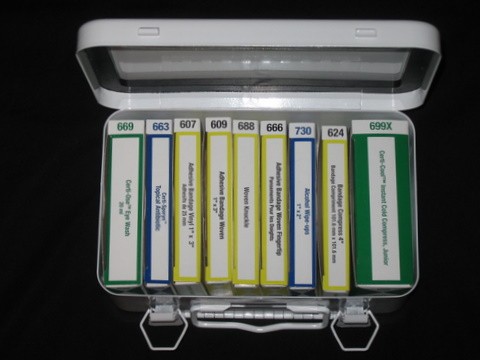 First Aid Kit, 10-unit, filled (#FAK10)