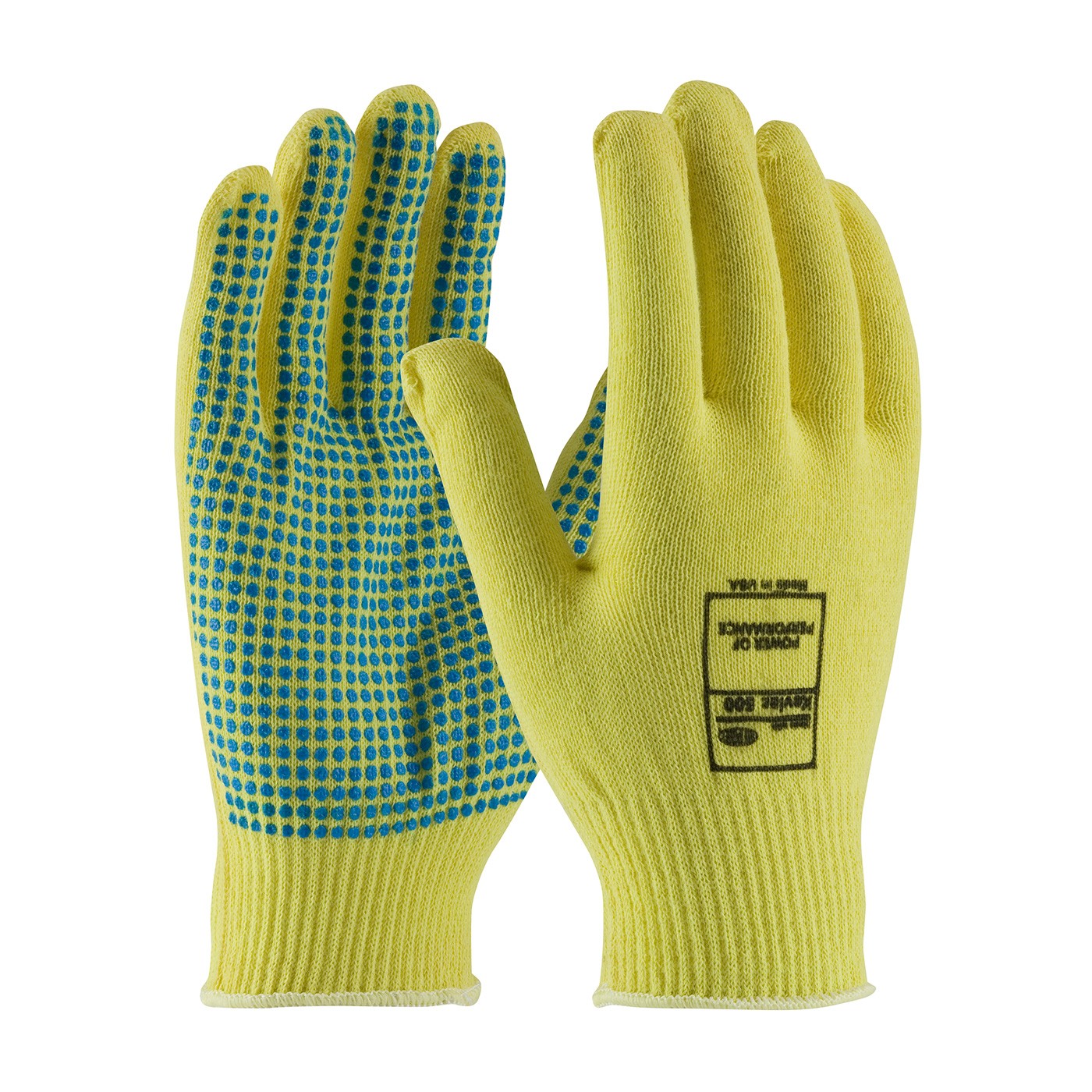 Kut Gard® Seamless Knit Kevlar® Glove with PVC Dot Grip - Light Weight  (#08-K200PD)