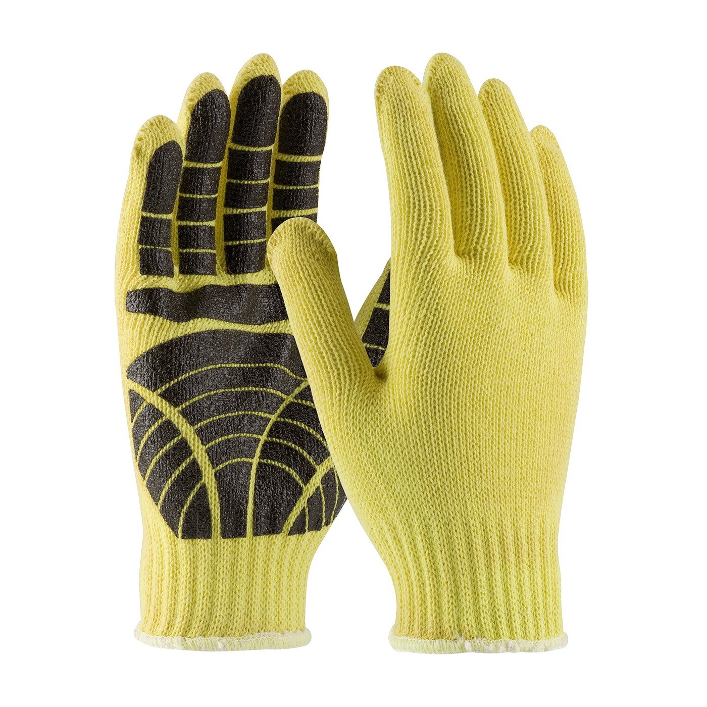 Kut Gard® Seamless Knit Kevlar® Glove with PVC Tiger Paw Grip - Medium Weight  (#08-K300PS)