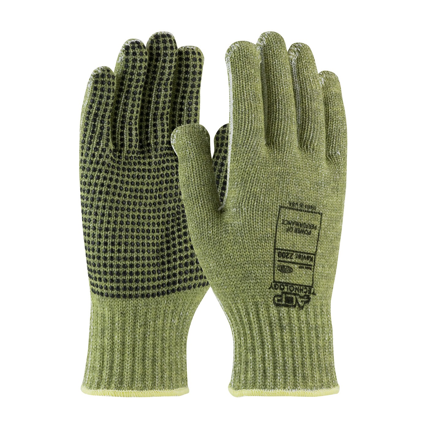 Kut Gard® Seamless Knit ACP / Kevlar® Blended Glove with PVC Dot Grip and Polyester Lining - Economy Weight  (#08-KA740PD)