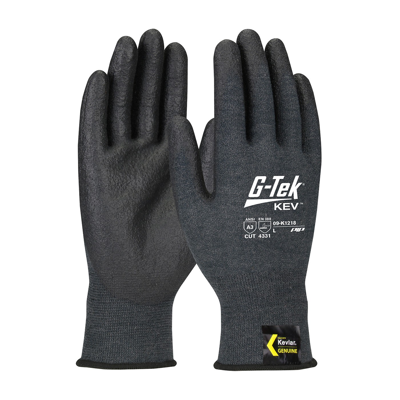 G-Tek® KEV™ Seamless Knit Kevlar® Blended Glove with NeoFoam® Coated Palm & Fingers - Touchscreen Compatible  (#09-K1218)