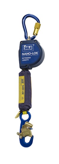  Nano-Lok™ Extended Length Self Retracting Lifeline with Anchor Hook - Web (#3101584)