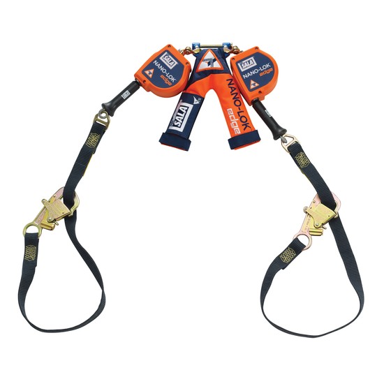 Nano-Lok™ edge Twin-Leg Tie-Back Quick Connect Self Retracting Lifeline - Cable (#3500228)