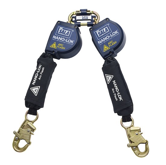 Nano-Lok™ Arc Flash Twin-Leg Quick Connect Self Retracting Lifeline - Web (#3101534)