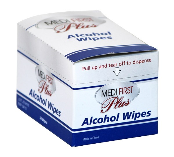 Alcohol Wipes, 50/bx (#P103150)
