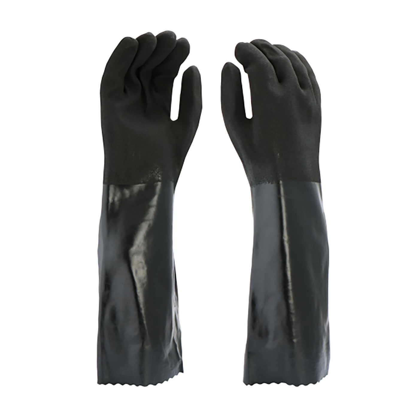 West Chester® PVC Dipped Glove with Interlock Liner and Rough Finish - 18"  (#1087RF)