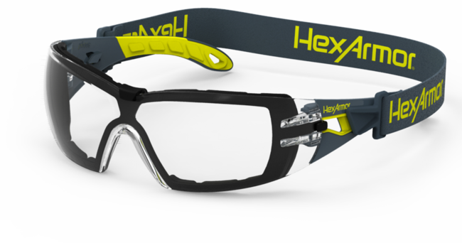 HexArmor® MX200G Foam Gasket Safety Glasses, clear anti-fog (#11-12001-04)
