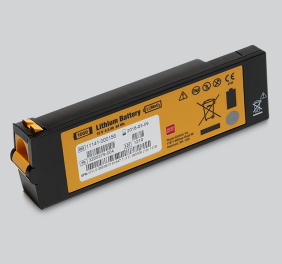 LIFEPAK 1000 Battery - LiMnO2 Non-Rechargeable (#11141-000100)