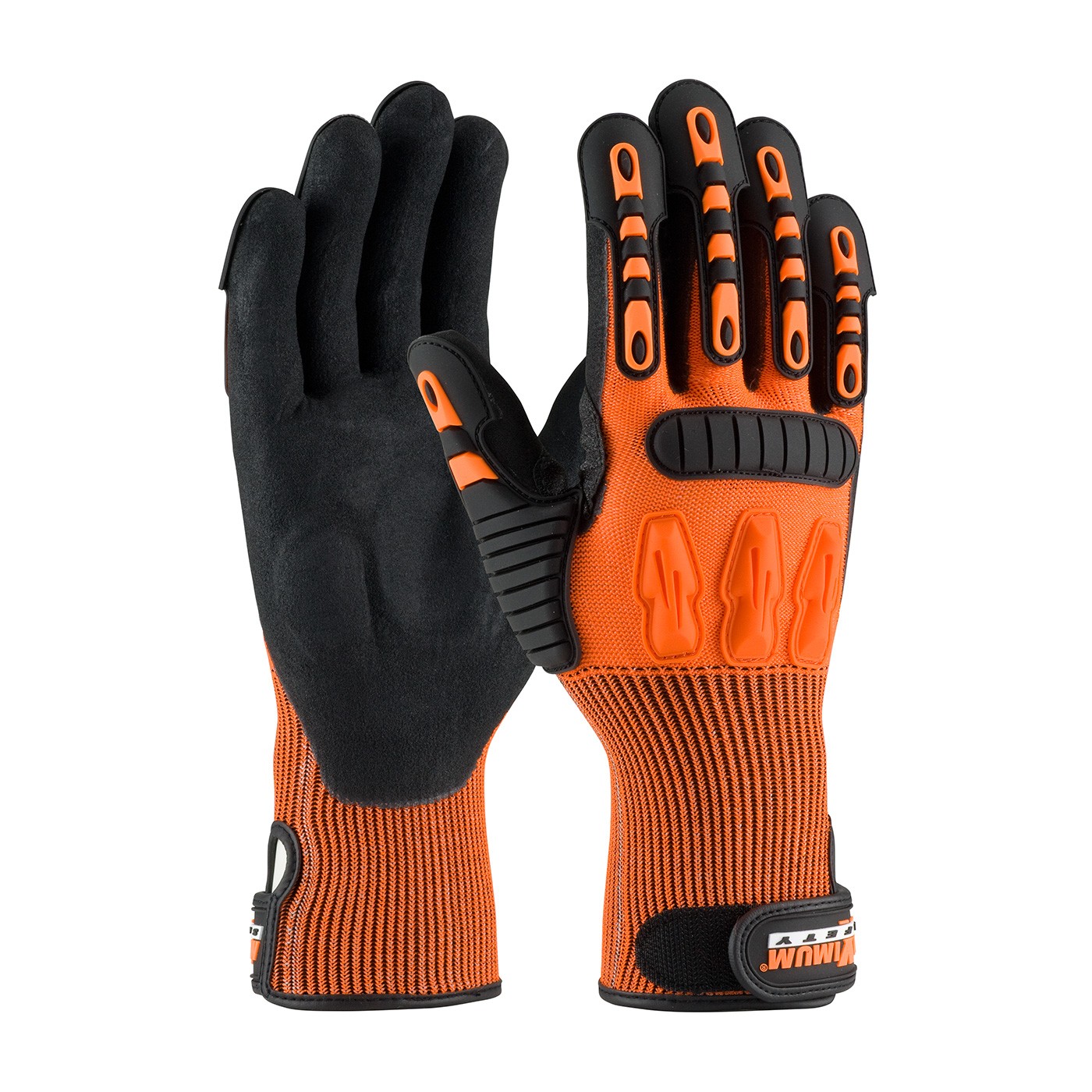 Maximum Safety® TuffMax5™ Seamless Knit HPPE Blend with Nitrile Grip and TPR Impact Protection  (#120-5150)