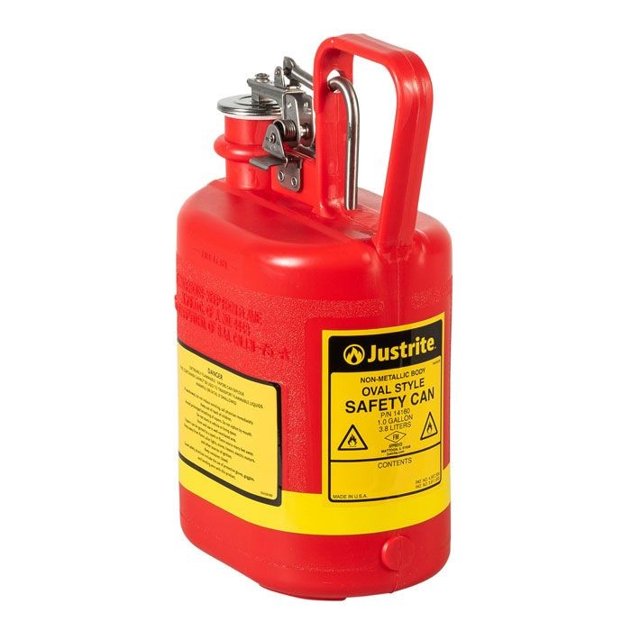 Justrite Type I Poly Safety Can, 1.0 gallon (#14160)