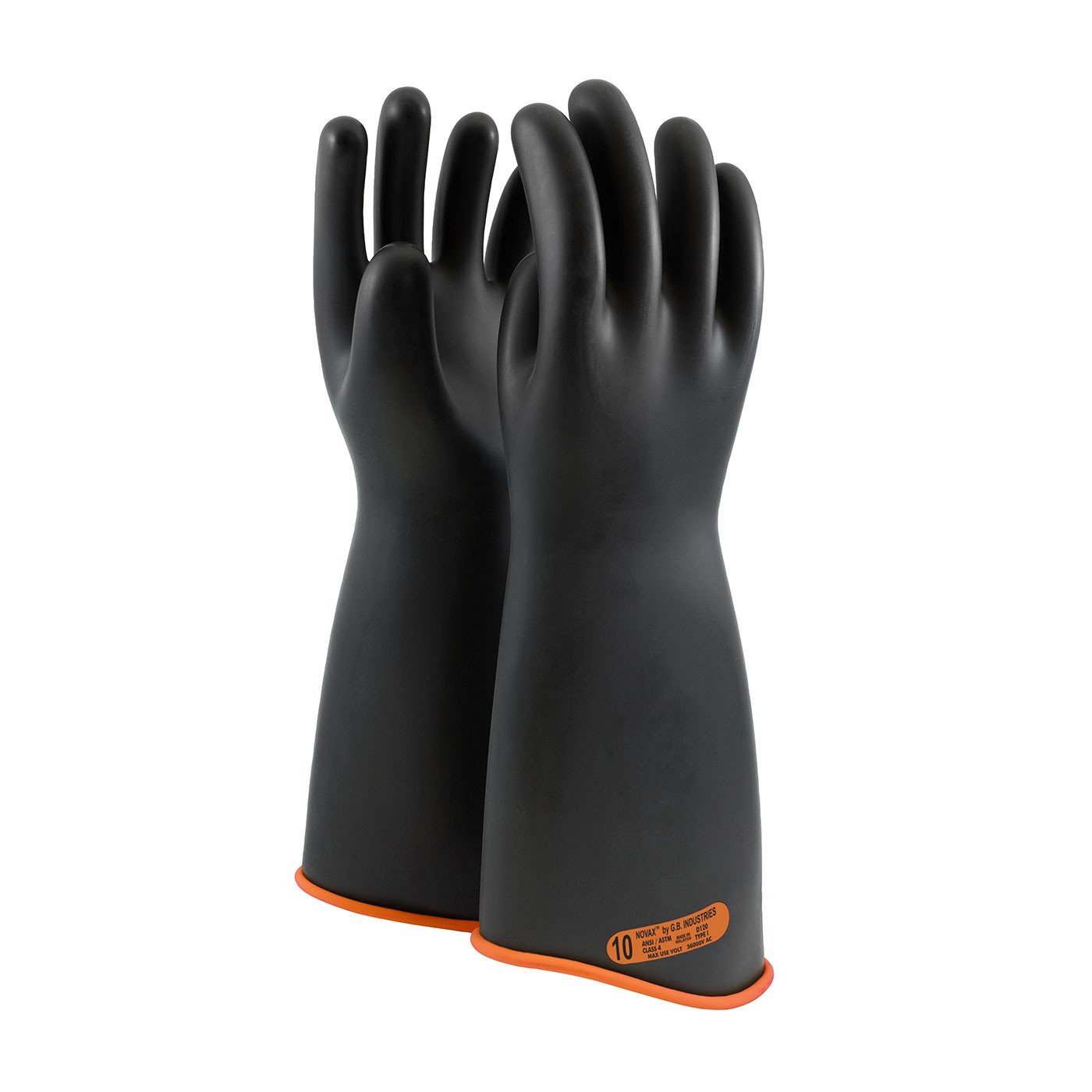 NOVAX® Class 4 Rubber Insulating Glove with Contour Cuff - 18"  (#158-4-18)