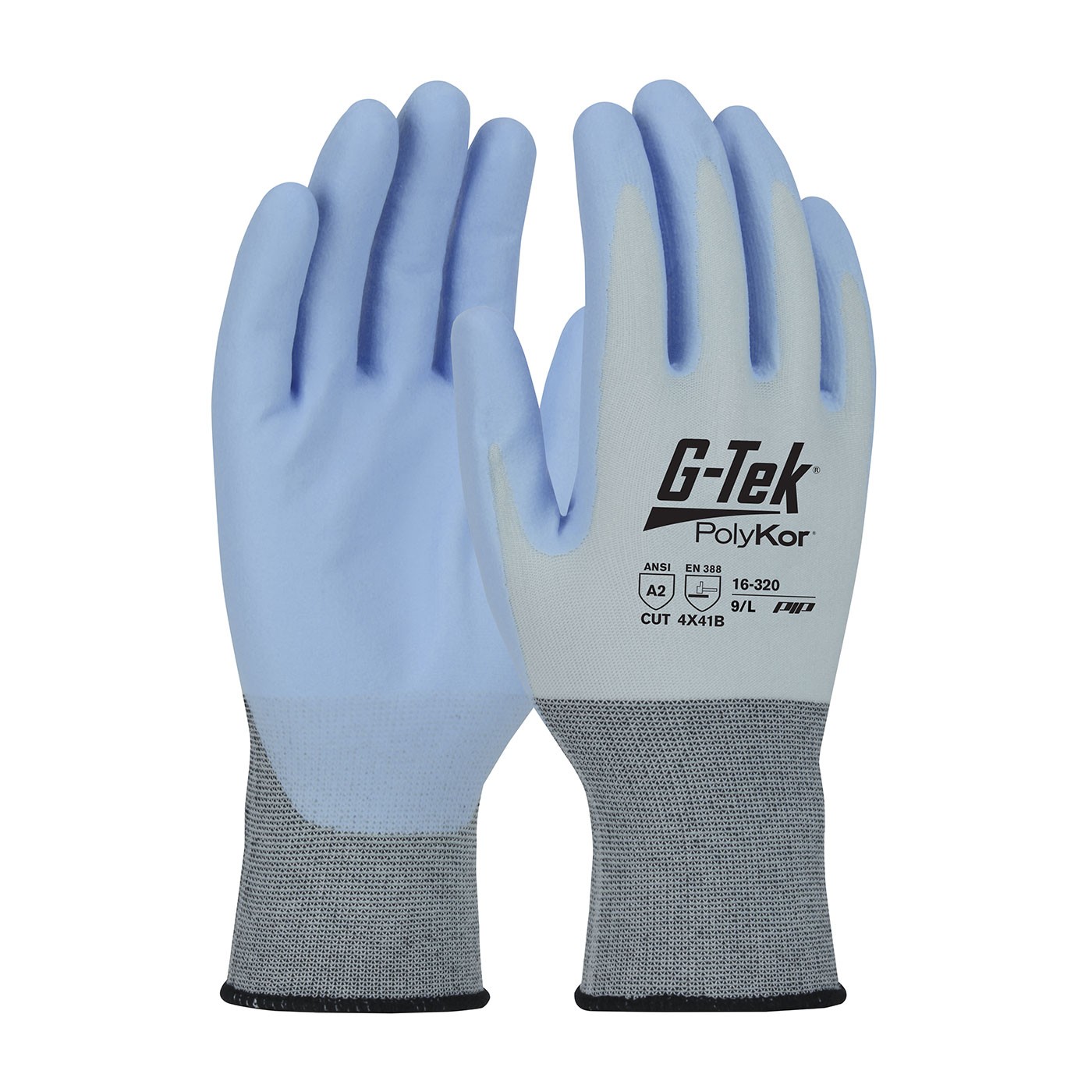  G-Tek® PolyKor® X7™ Seamless Knit PolyKor™ X7™ Blended Glove with NeoFoam® Coated Palm & Fingers - Touchscreen Compatible  (#16-320)