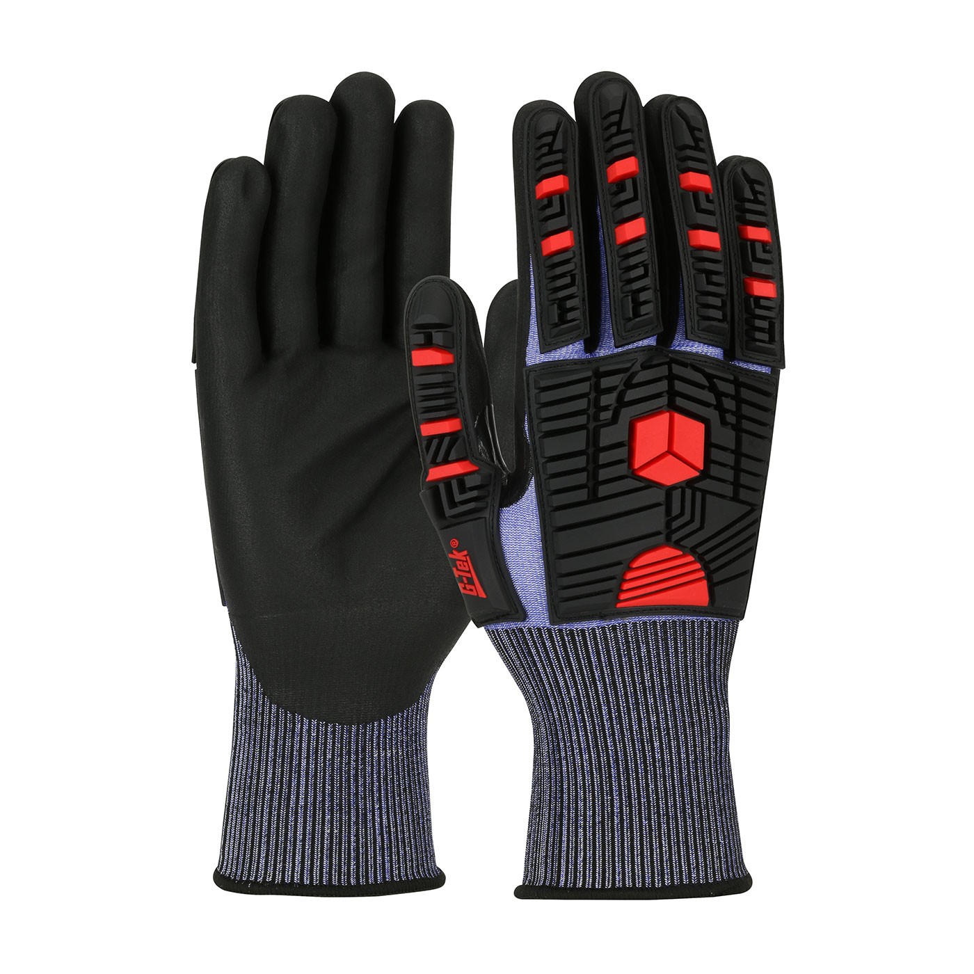 G-Tek® PolyKor® X7™ Seamless Knit PolyKor® X7™ Blended Glove with Impact Protection and NeoFoam® Coated Palm & Fingers  (#16-MP585)