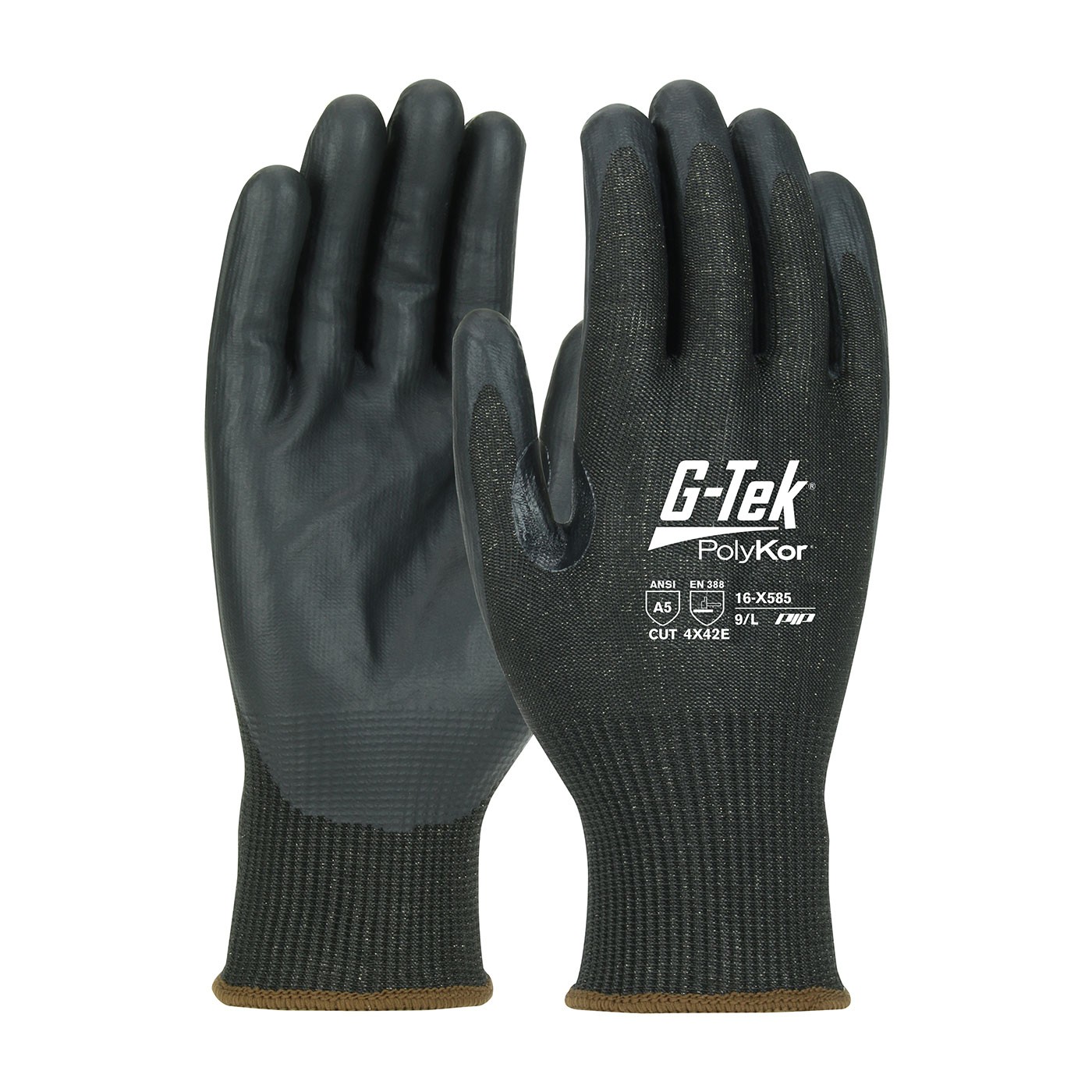 G-Tek® PolyKor® Xrystal® Seamless Knit PolyKor® Xrystal® Blended Glove with NeoFoam® Coated Palm & Fingers - Touchscreen Compatible  (#16-X585)