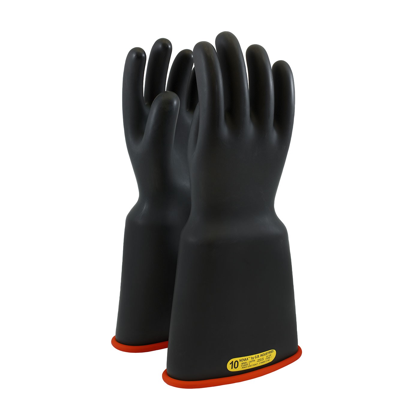 NOVAX® Class 2 Rubber Insulating Glove with Bell Cuff - 16"  (#161-2-16)