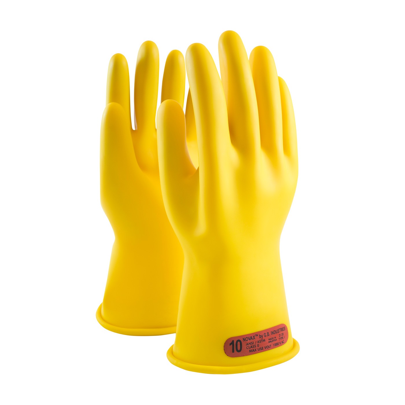 NOVAX® Class 0 Rubber Insulating Glove with Straight Cuff - 11"  (#170-0-11)