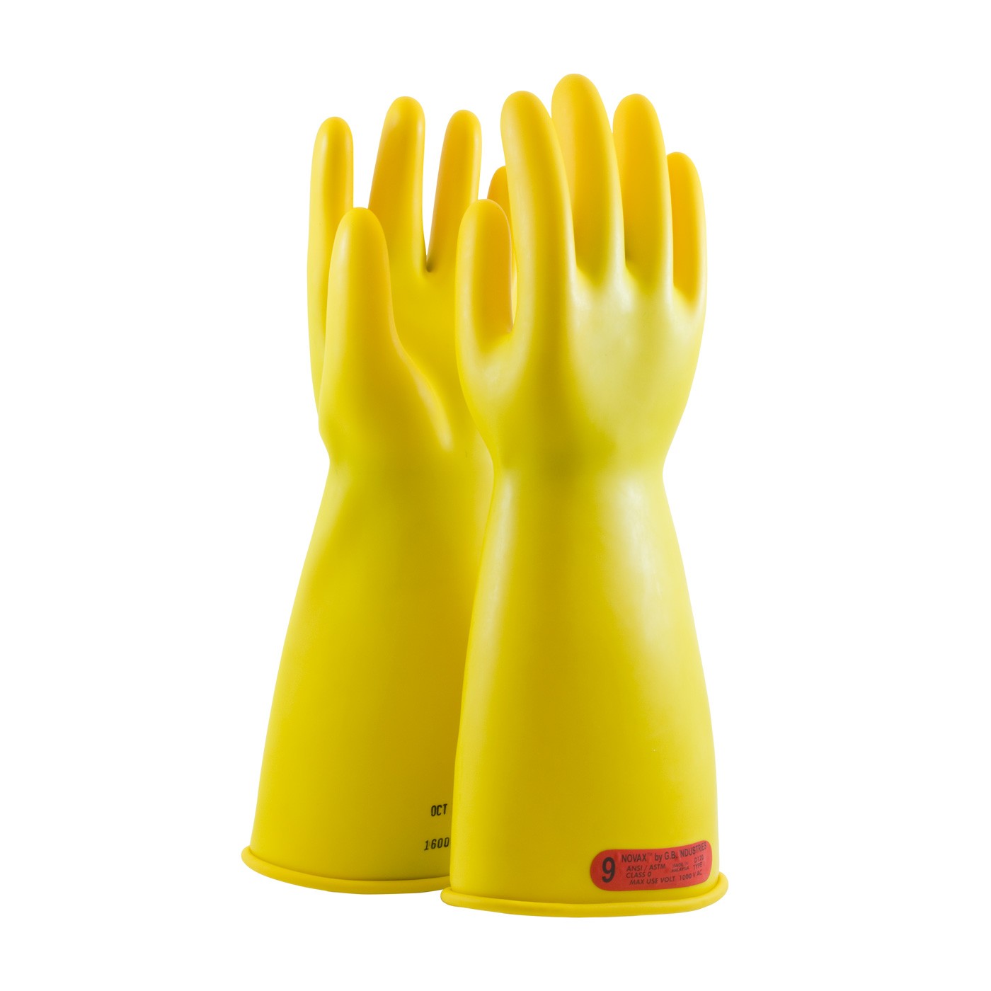 NOVAX® Class 0 Rubber Insulating Glove with Straight Cuff - 14"  (#170-0-14)