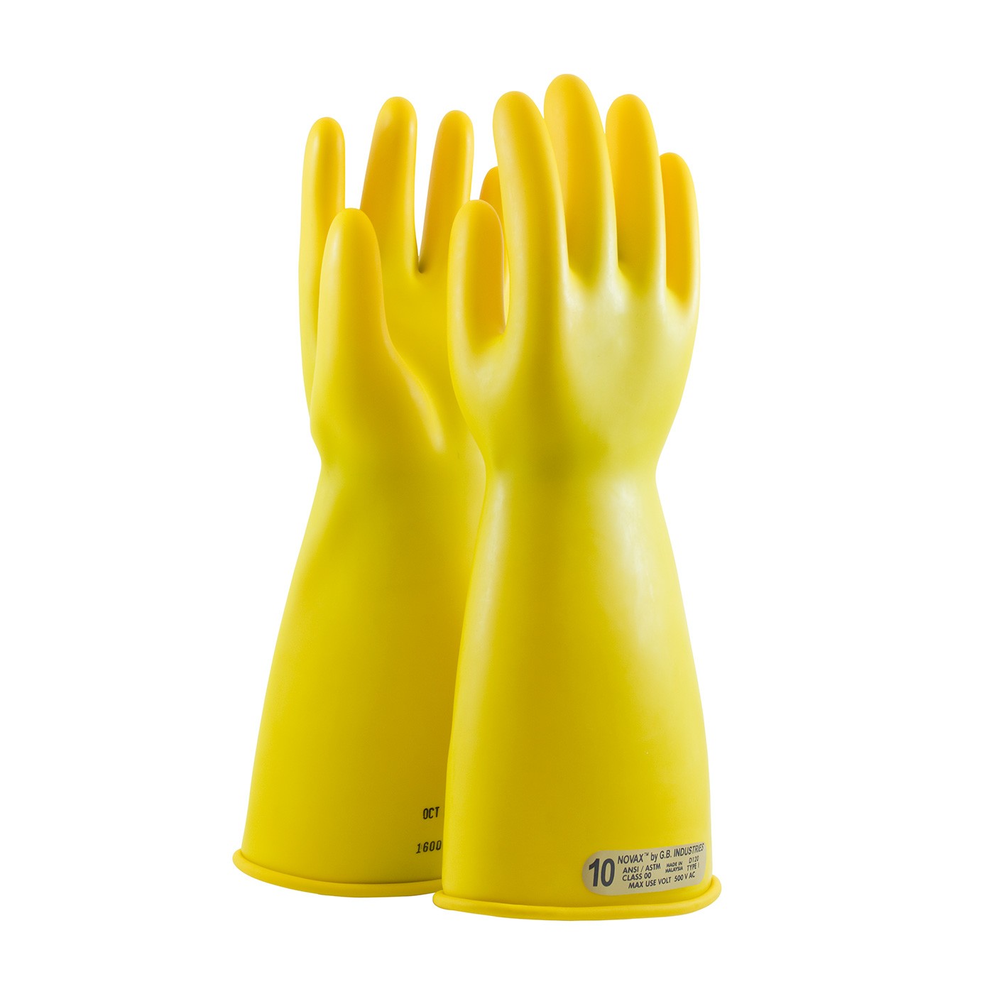 NOVAX® Class 00 Rubber Insulating Glove with Straight Cuff - 14"  (#170-00-14)