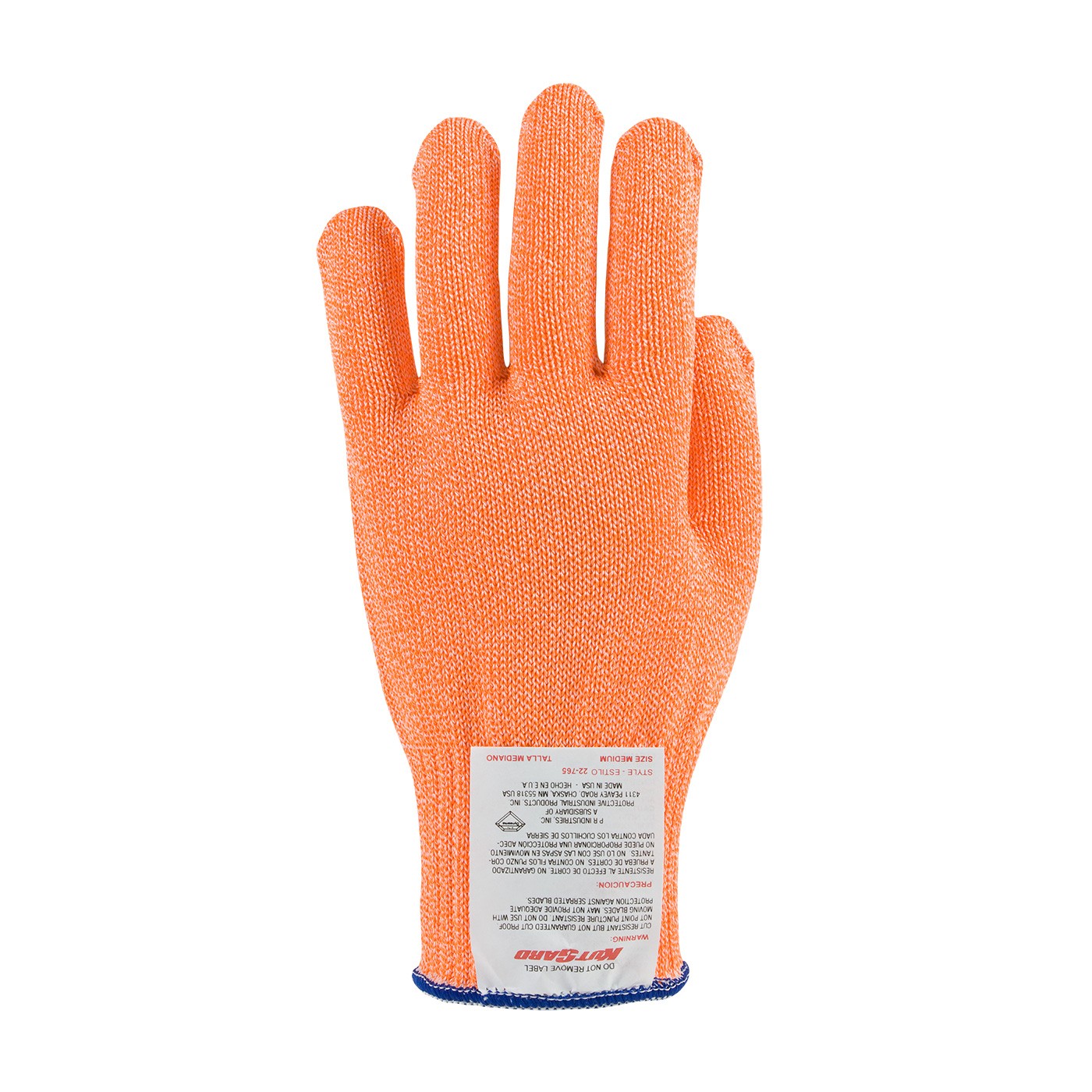 Kut Gard® Seamless Knit Dyneema® Blended Antimicrobial Glove - Medium Weight  (#22-765OR)