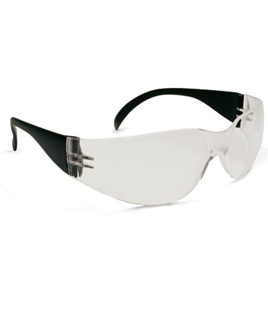 Zenon Z12™ Rimless Safety Glasses with Black Temple, Clear Lens and Anti-Scratch / Anti-Fog Coating  (#250-01-0020)