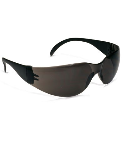 Zenon Z12™ Rimless Safety Glasses with Black Temple, Gray Lens and Anti-Scratch / Anti-Fog Coating  (#250-01-0021)