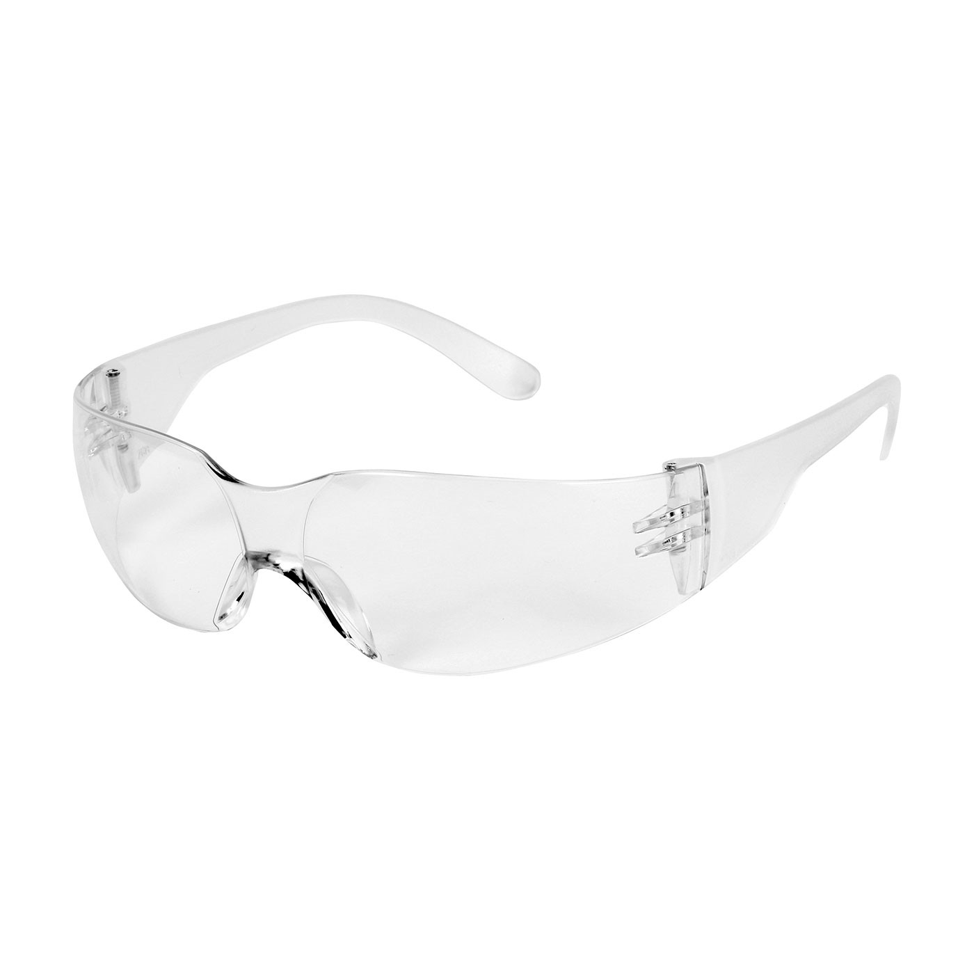 Zenon Z12™ Extended Bridge Rimless Safety Glasses with Clear Temple, Clear Lens and Anti-Scratch / Anti-Fog Coating  (#250-01-0320)