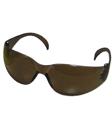  Zenon Z12™ Rimless Safety Glasses with Dark Brown Temple, Dark Brown Lens and Anti-Scratch Coating  (#250-01-5504)