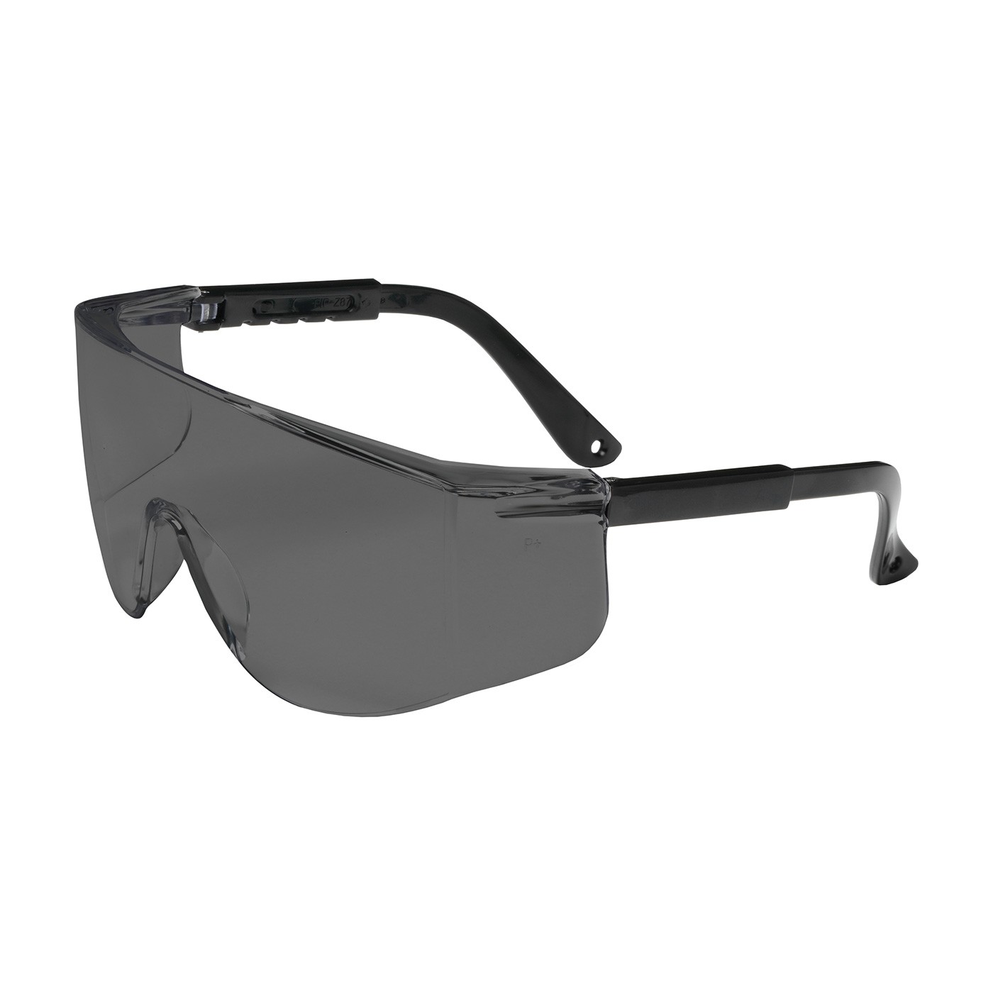 Zenon Z28™ OTG Rimless Safety Glasses with Black Temple, Gray Lens and Anti-Scratch Coating  (#250-03-0001)