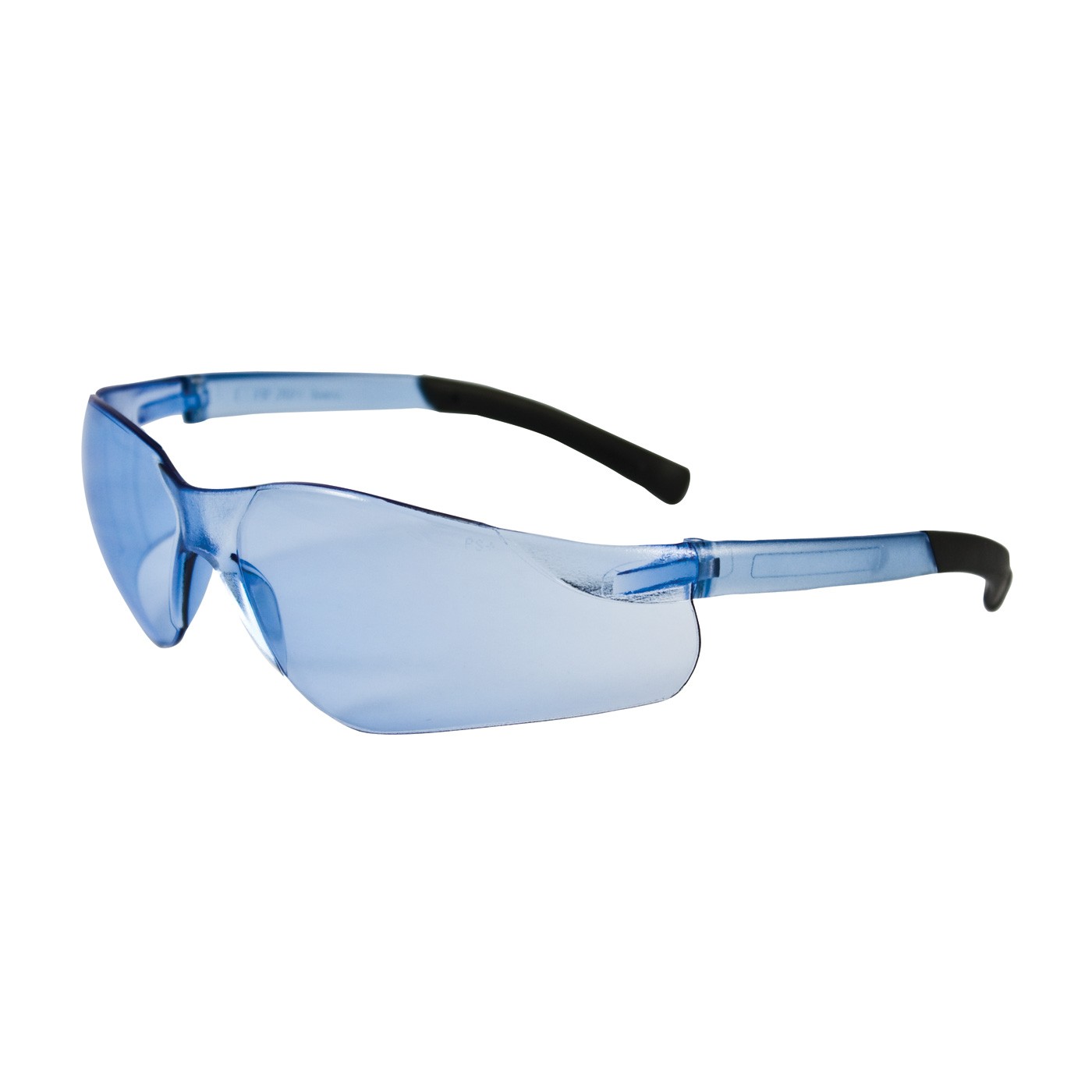 Zenon Z13™ Rimless Safety Glasses with Light Blue Temple, Light Blue Lens and Anti-Scratch Coating  (#250-06-5503)