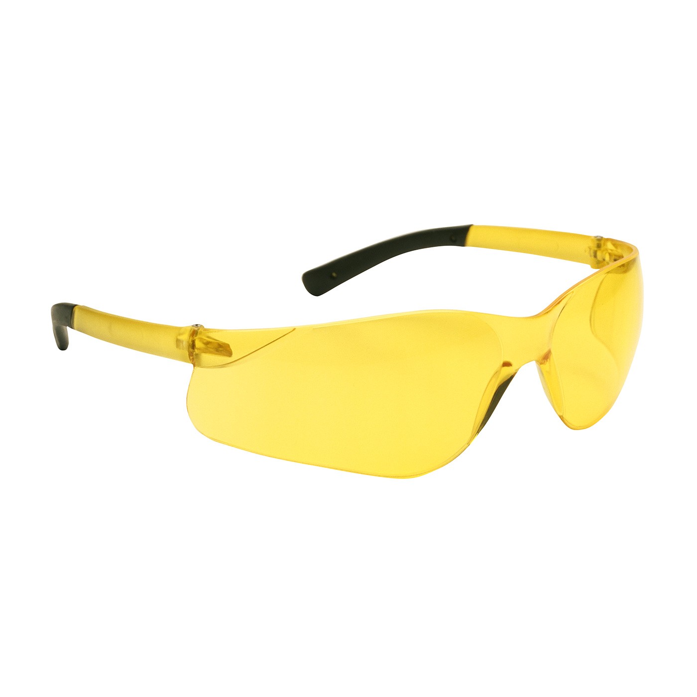 Zenon Z13™ Rimless Safety Glasses with Amber Temple, Amber Lens and Anti-Scratch Coating  (#250-06-5509)