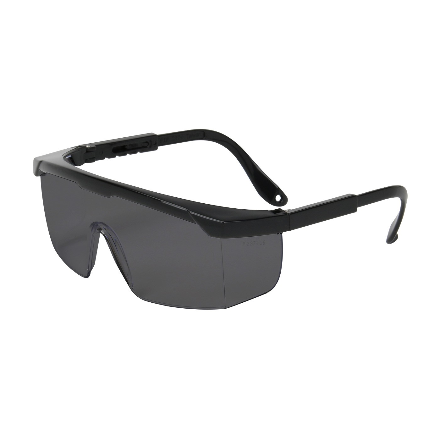 Hi-Voltage ARC™ Semi-Rimless Safety Glasses with Black Frame, Gray Lens and Anti-Scratch Coating  (#250-24-0001)