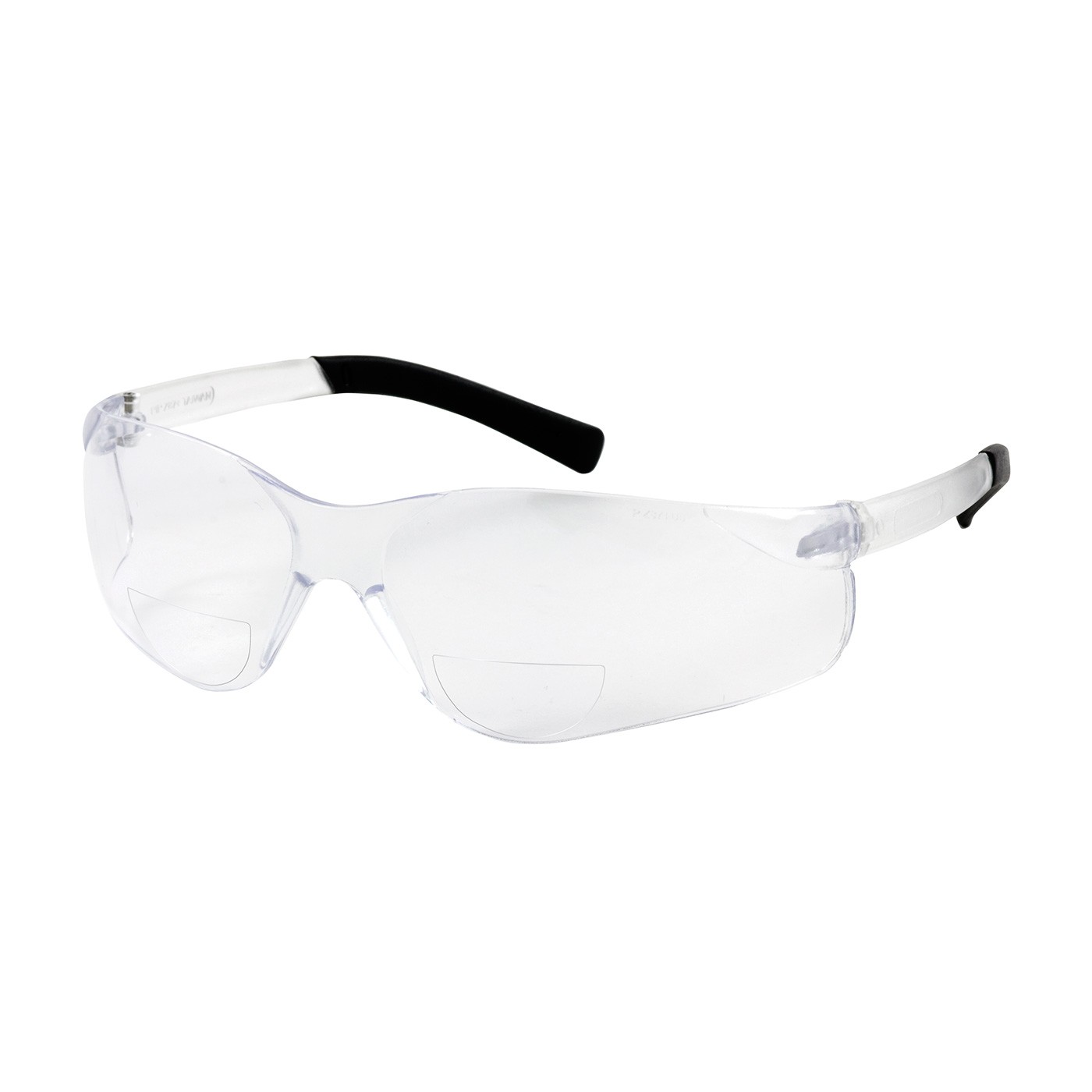Zenon Z13R™ Rimless Safety Readers with Clear Temple, Clear Lens and Anti-Scratch Coating, 2.00 Diopter  (#250-26-0020)
