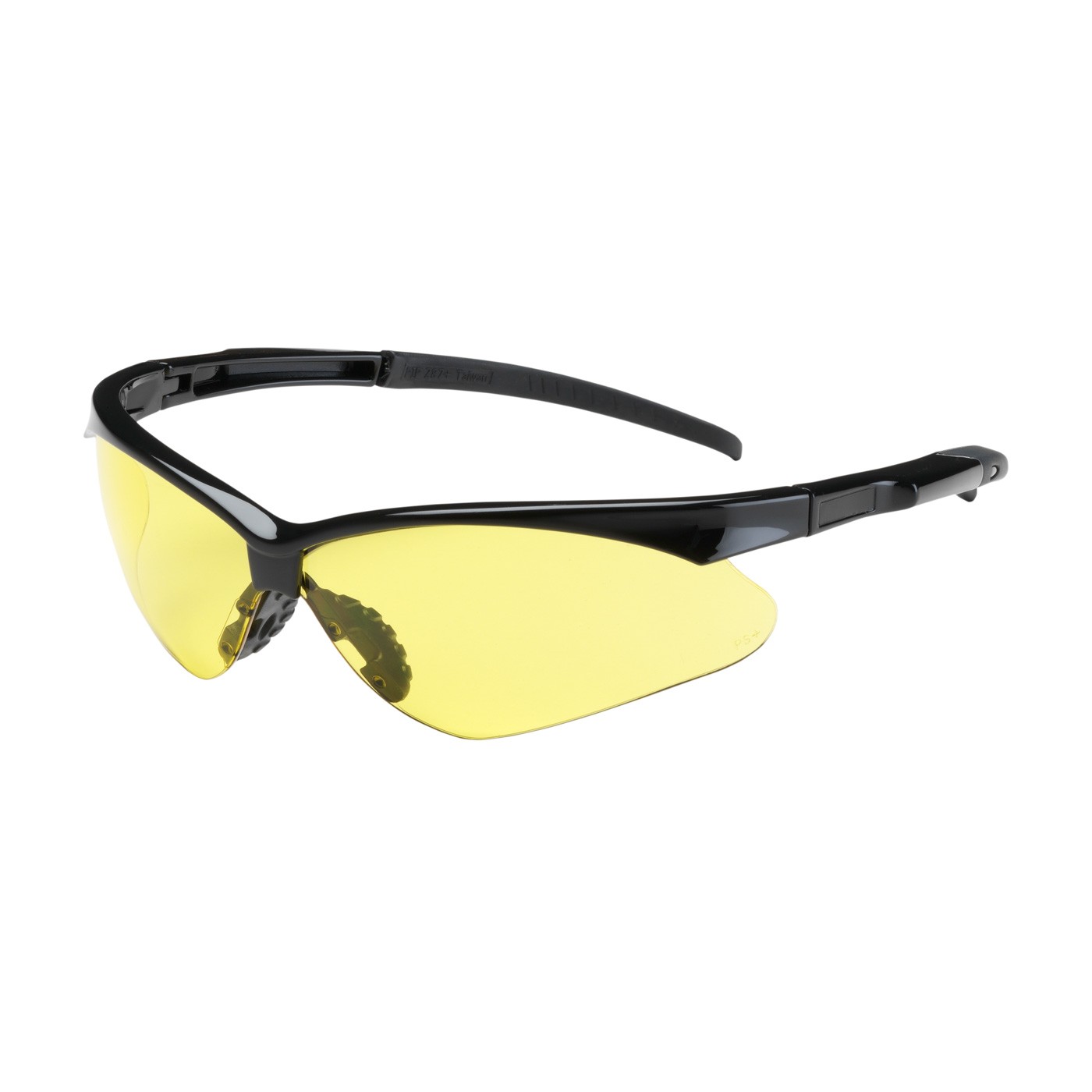  Adversary™ Semi-Rimless Safety Glasses with Black Frame, Amber Lens and Anti-Scratch Coating  (#250-28-0009)