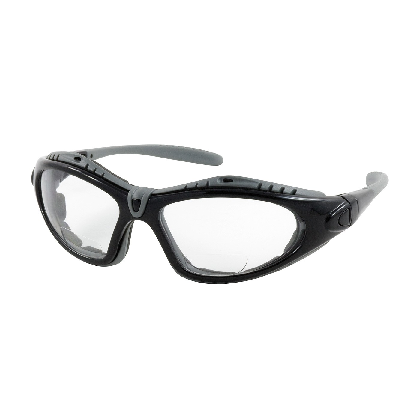 Fuselage™ Reader Full Frame Safety Readers with Black Frame, Foam Padding, Clear Lens and Anti-Scratch / Anti-Fog Coating, 1.50 Diopter  (#250-51-0015)