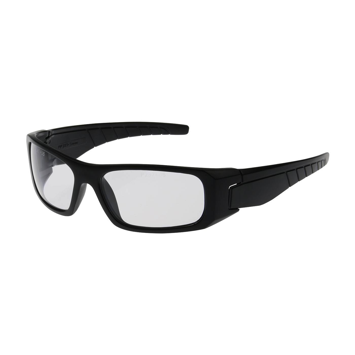 Squadron™ Full Frame Safety Glasses with Black Frame, Clear Lens and Anti-Scratch / Anti-Fog Coating  (#250-53-0020)