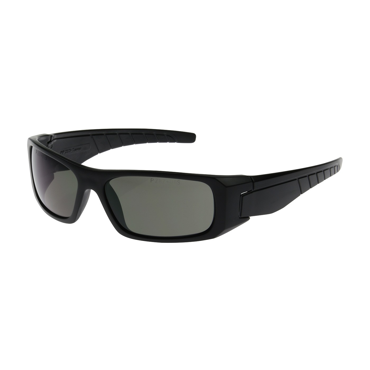Squadron™ Full Frame Safety Glasses with Black Frame, Gray Lens and Anti-Scratch / Anti-Fog Coating  (#250-53-0021)