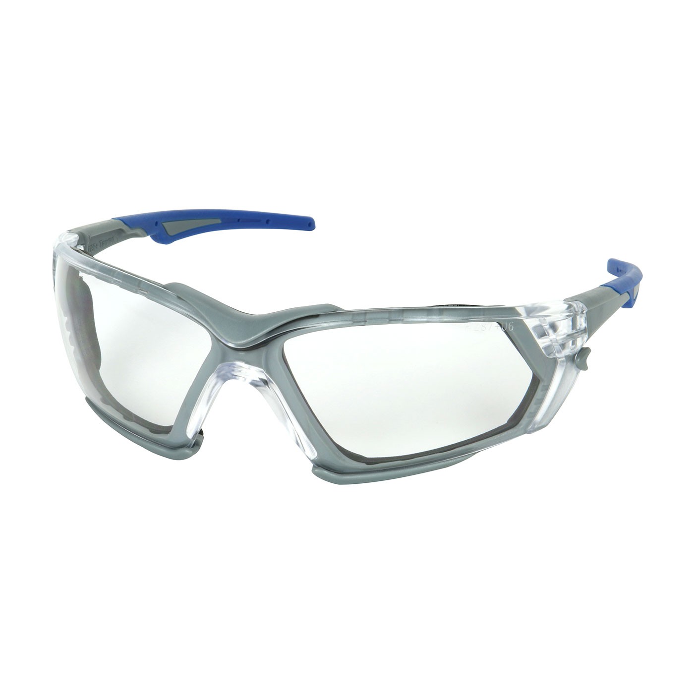 Fortify™ Rimless Safety Glasses with Gray Frame, Clear Lens, Foam Padding and Anti-Scratch / Anti-Fog Coating  (#250-54-0020)