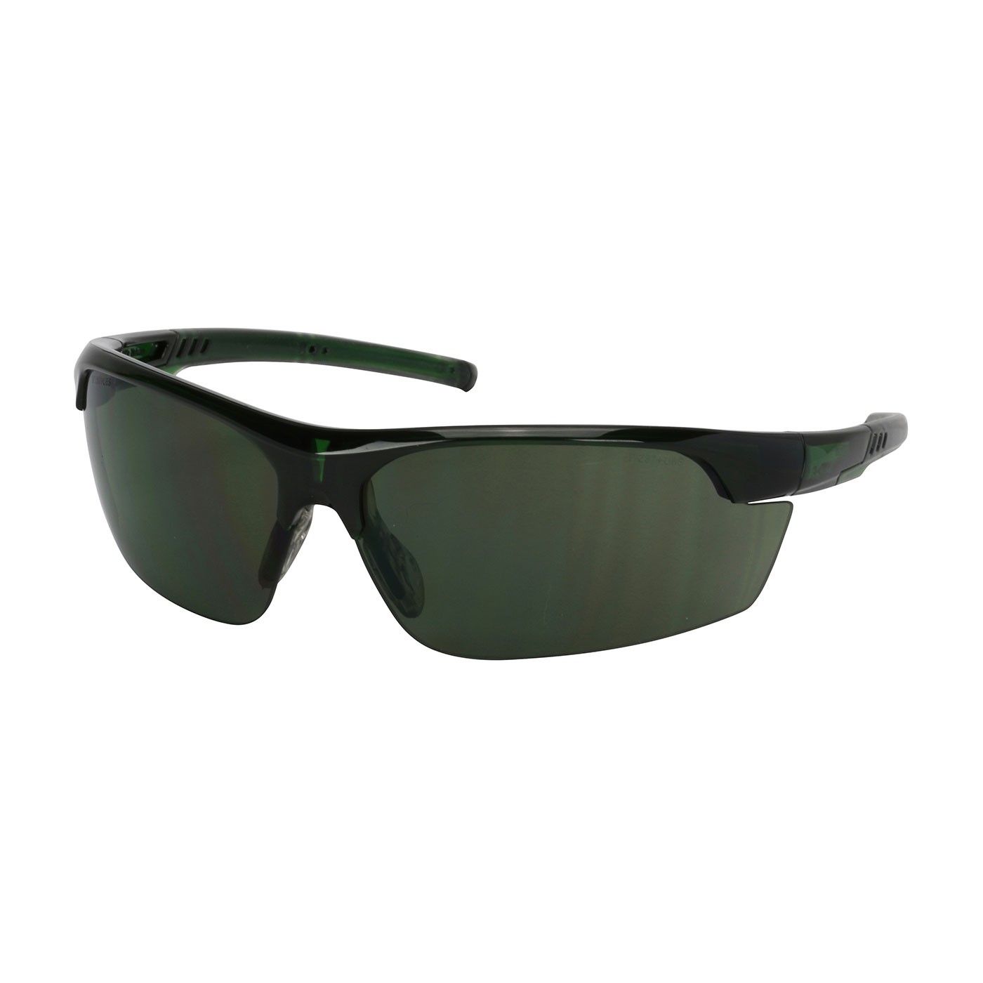 Xtricate-C™ Semi-Rimless Safety Glasses with Green Frame, Green Lens and FogLess® 3Sixty™ Coating  (#250-58-0521)