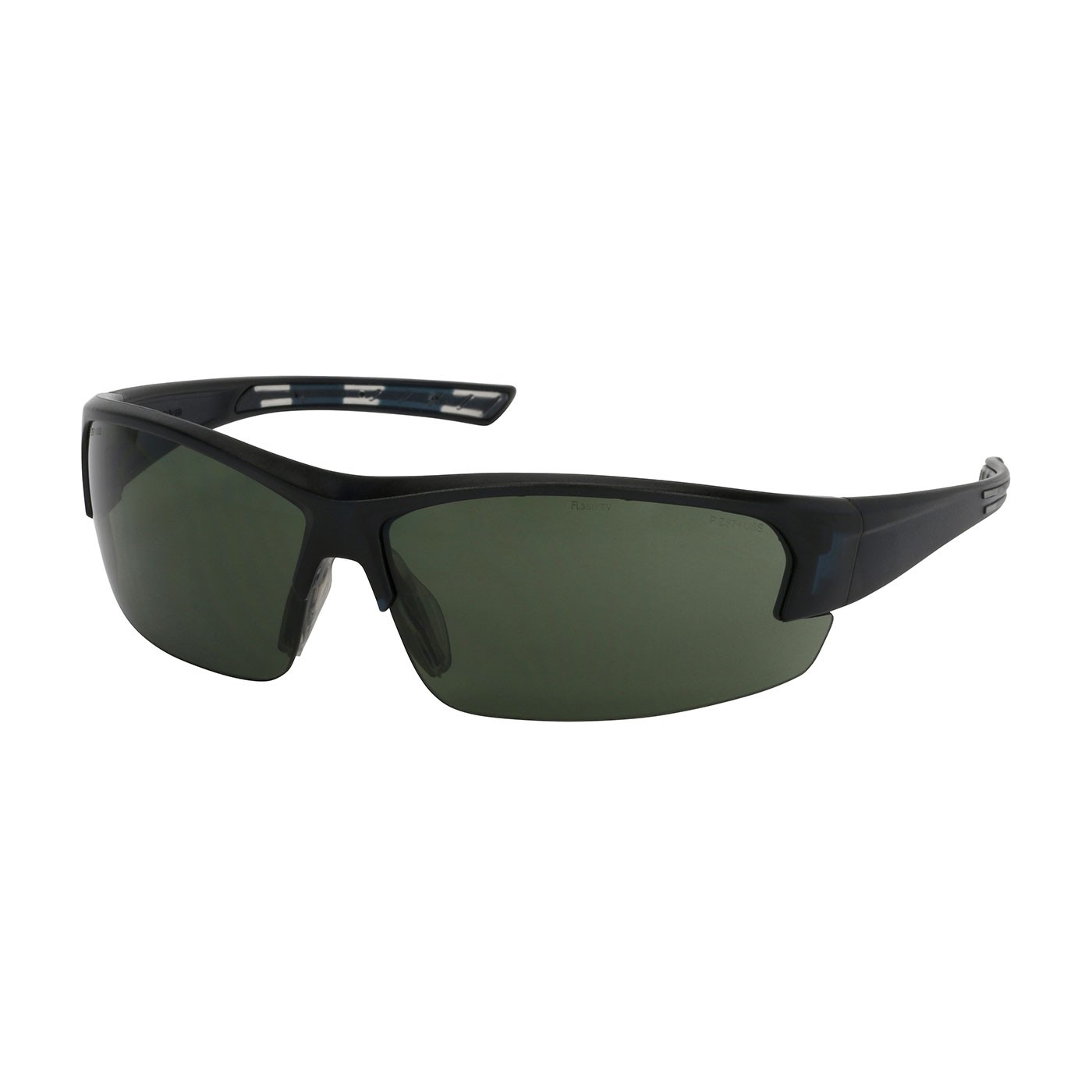 Xtricate™ Semi-Rimless Safety Glasses with Dark Blue Frame, Green Lens and FogLess® 3Sixty™ Coating  (#250-59-0521)