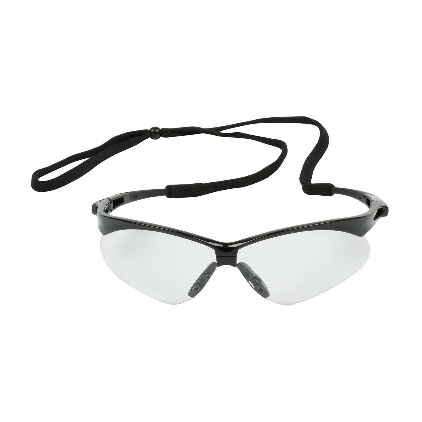 Anser™ Semi-Rimless Safety Glasses with Black Frame, Clear Lens and Anti-Scratch Coating  (#250-AN-10110)