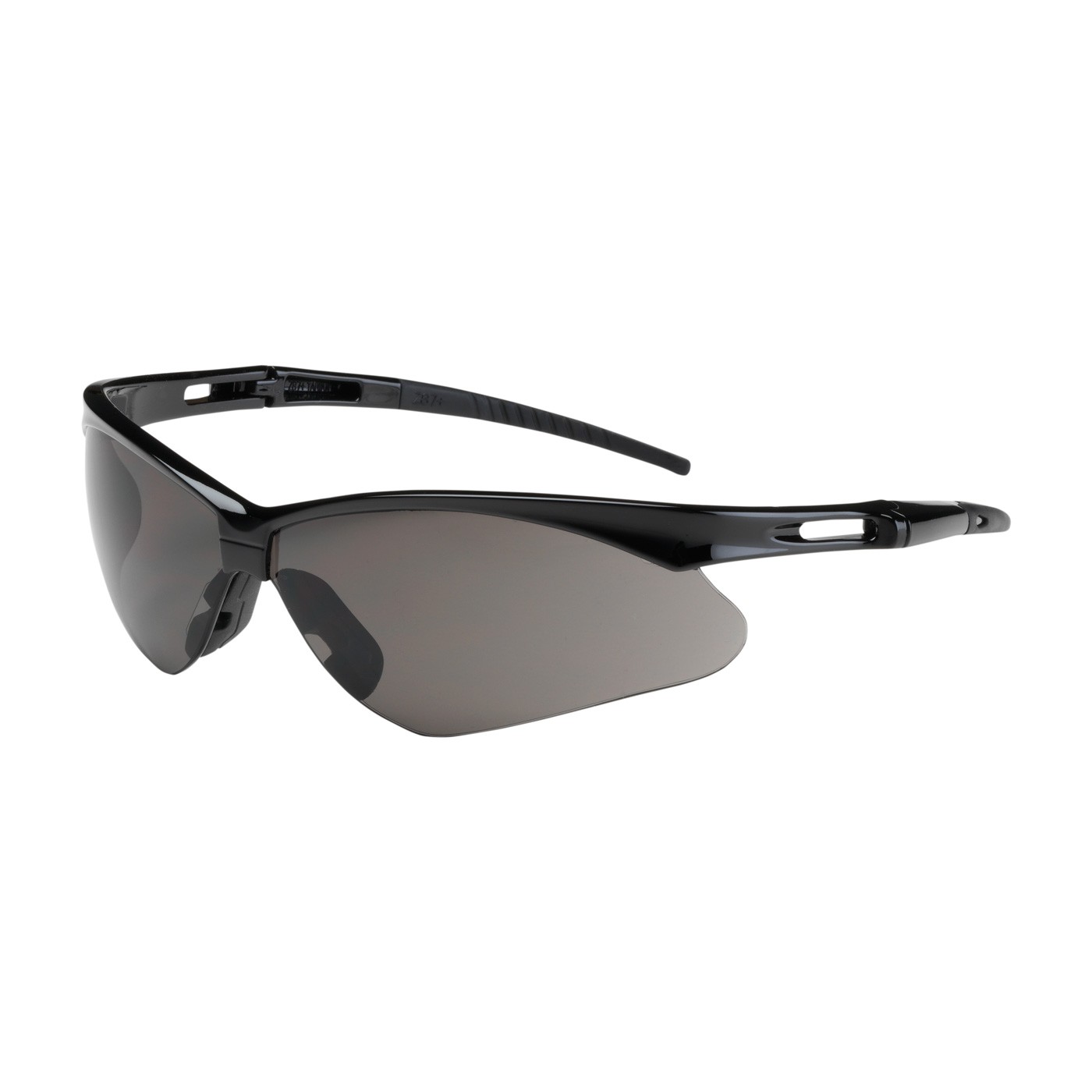 Anser™ Semi-Rimless Safety Glasses with Black Frame, Gray Lens and Anti-Scratch Coating  (#250-AN-10112)
