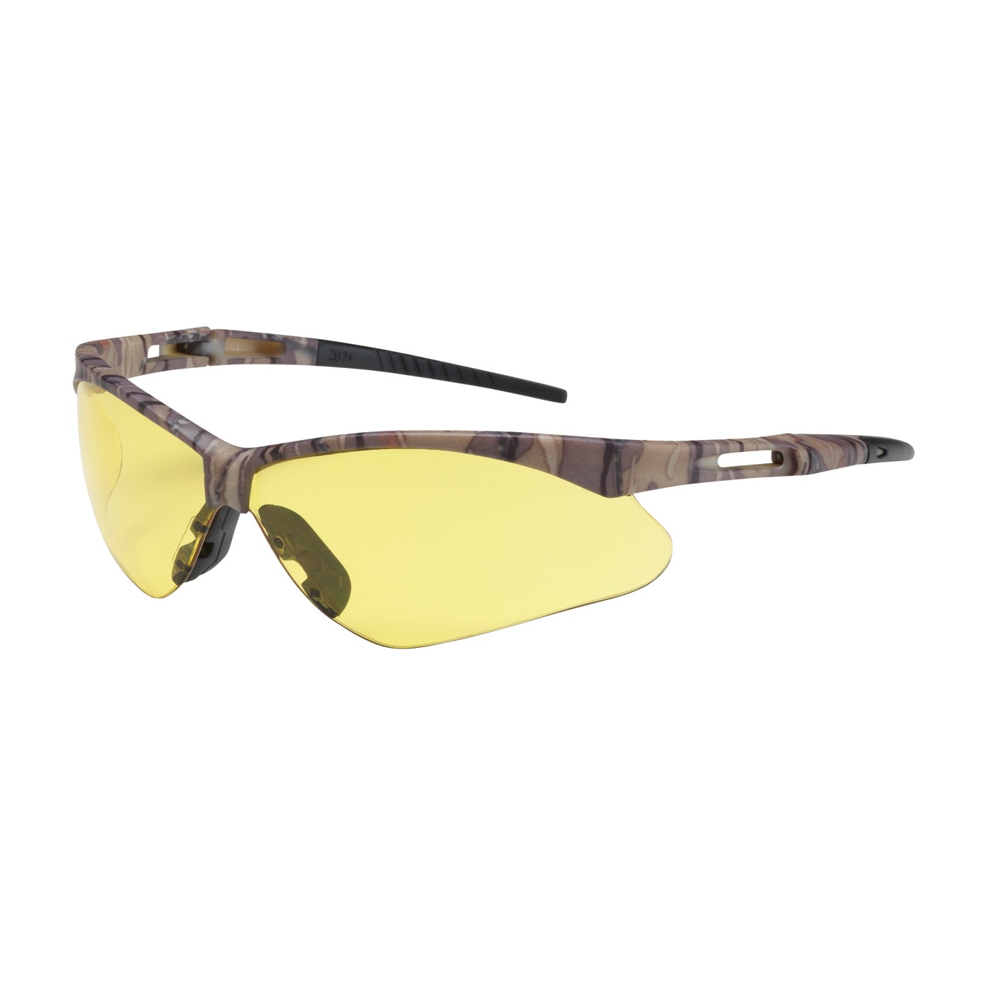 Anser™ Semi-Rimless Safety Glasses with Camouflage Frame, Amber Lens and Anti-Scratch Coating  (#250-AN-10122)
