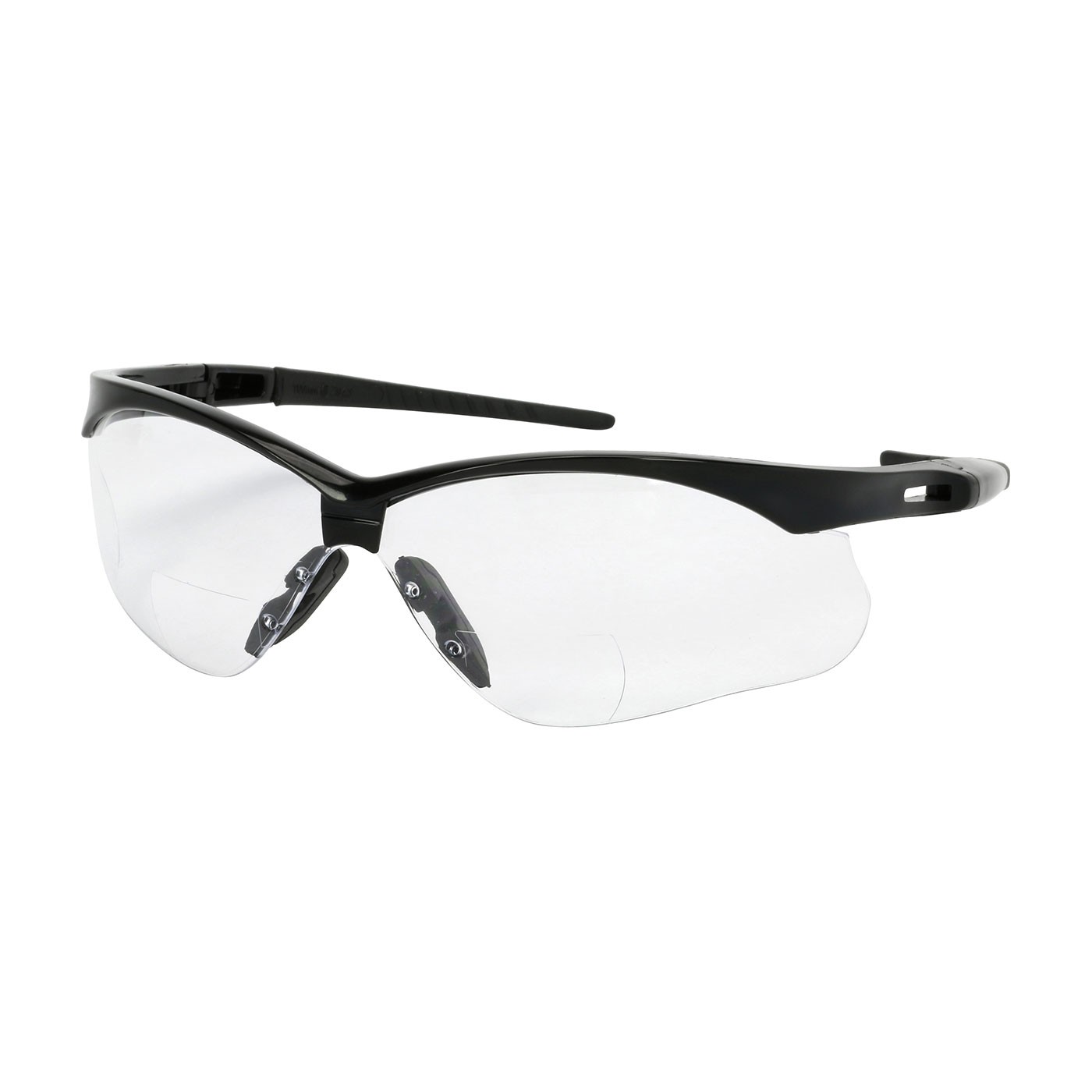 Anser™ Semi-Rimless Safety Readers with Black Frame, Clear Lens and Anti-Scratch / Anti-Fog Coating, 1.50 Diopter  (#250-AN-11115)