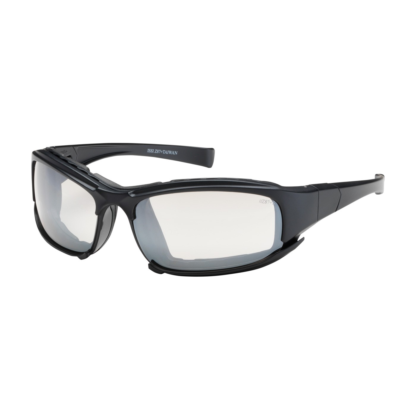 Cefiro™ Full Frame Safety Glasses with Black Frame, Rubber Foam Padding, I/O Lens and Anti-Scratch / Anti-Fog Coating  (#250-CE-10092)