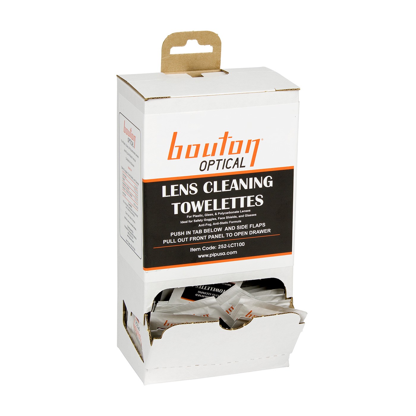 Bouton® Optical Lens Cleaning Towelette Dispenser  (#252-LCT100)