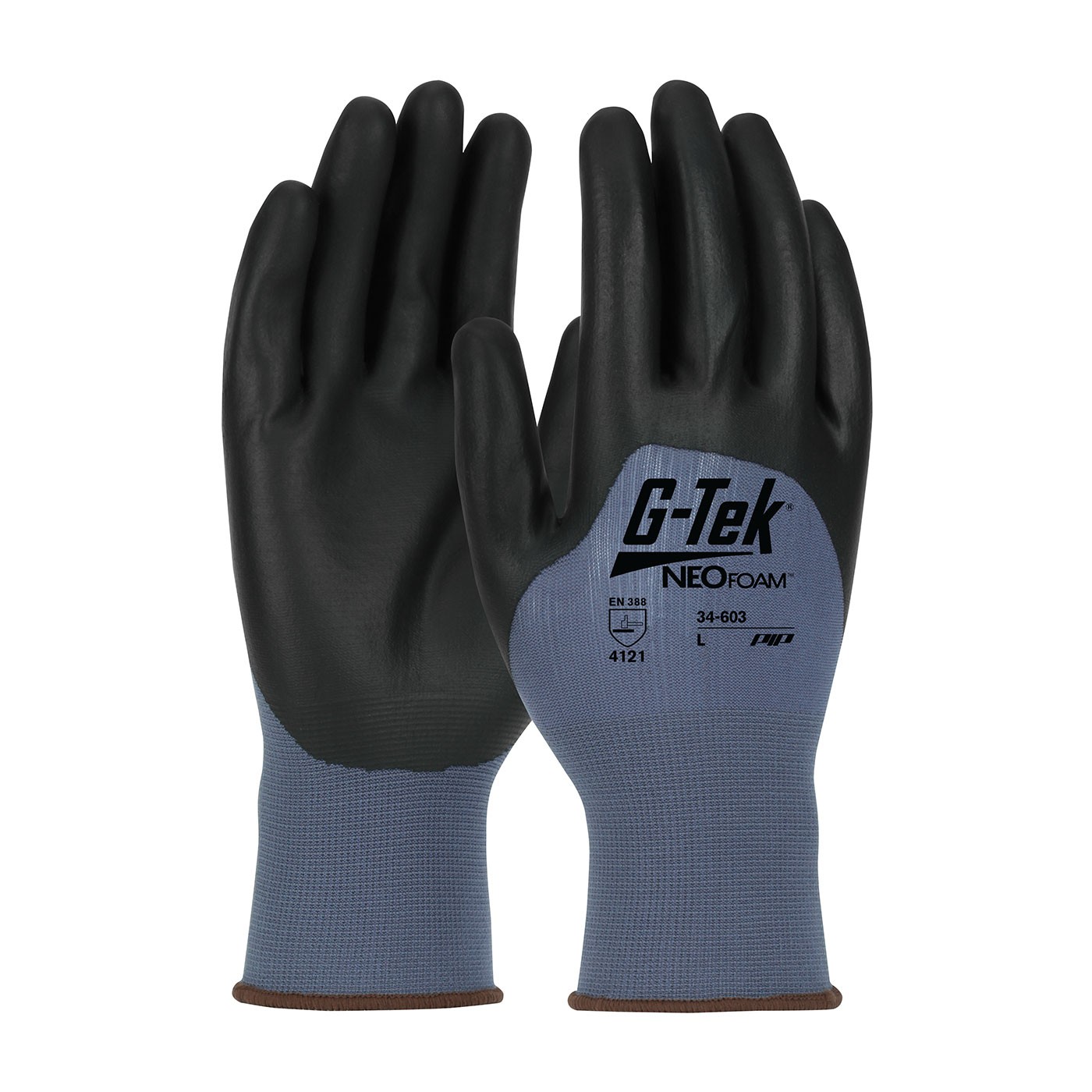  G-Tek® NeoFoam® Seamless Nylon Glove with NeoFoam® Coated Palm, Fingers & Knuckles - Touchscreen Compatible (#34-603)