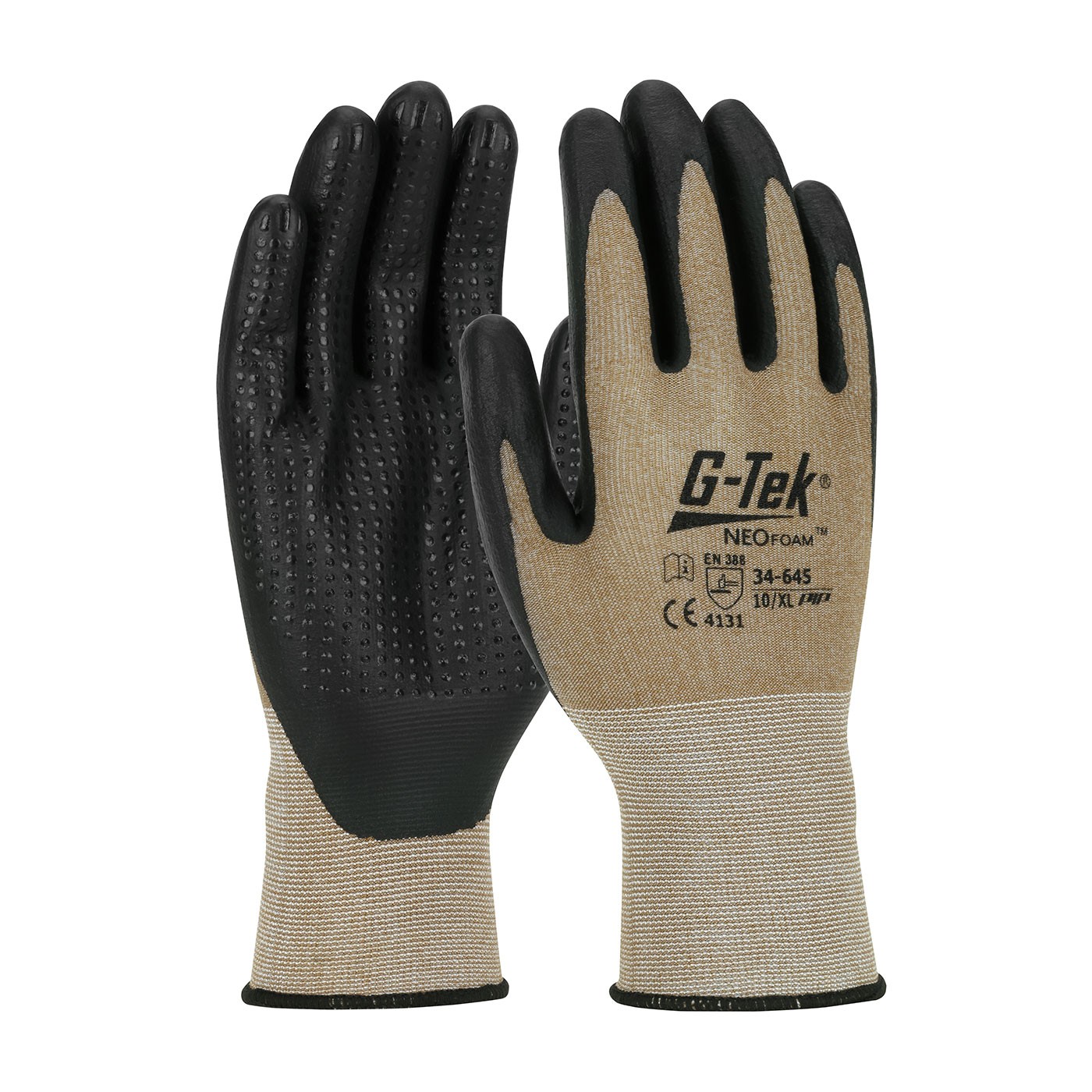 G-Tek® NeoFoam® Seamless Nylon Glove with NeoFoam® Coated Palm & Fingers and Micro Dot Palm - Touchscreen Compatible (#34-645)