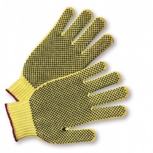 PIP® Seamless Knit Kevlar® Glove with Double-Sided PVC Dot Grip - Regular Weight  (#35KDBS)