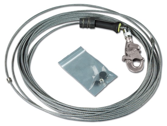 DBI-SALA® FAST-Line™ Stainless Steel Cable Assembly with Hook, 50' (#3900107)