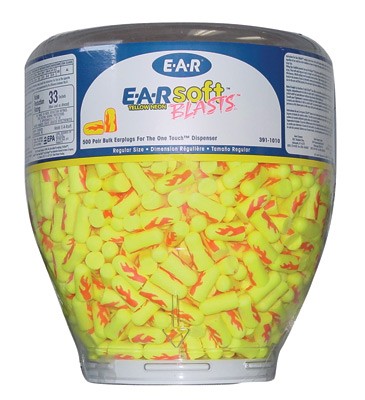 3M E-A-R Yellow Neon Blasts Earplugs, one Touch Refill (#391-1010)